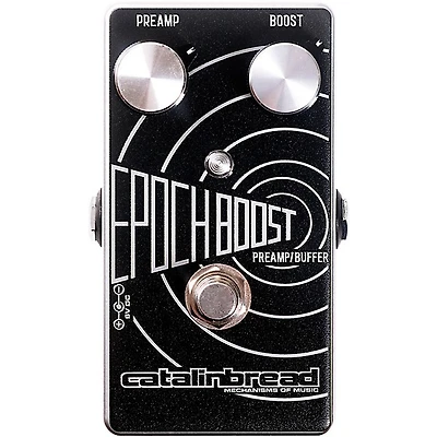 Catalinbread Epoch Boost EP-3 Boost/Preamp Effects Pedal Black and Silver