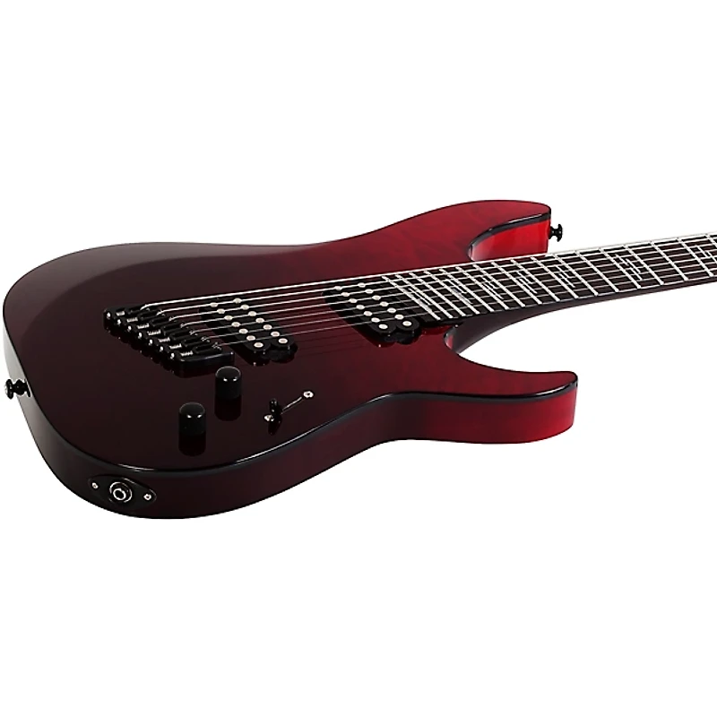 Schecter Guitar Research Reaper-7-String Elite Multiscale Electric Guitar Blood Burst