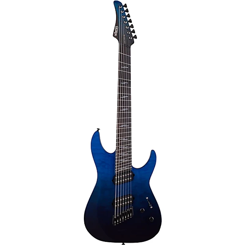 Schecter Guitar Research Reaper-7-String Elite Multiscale Electric Guitar Deep Ocean Blue