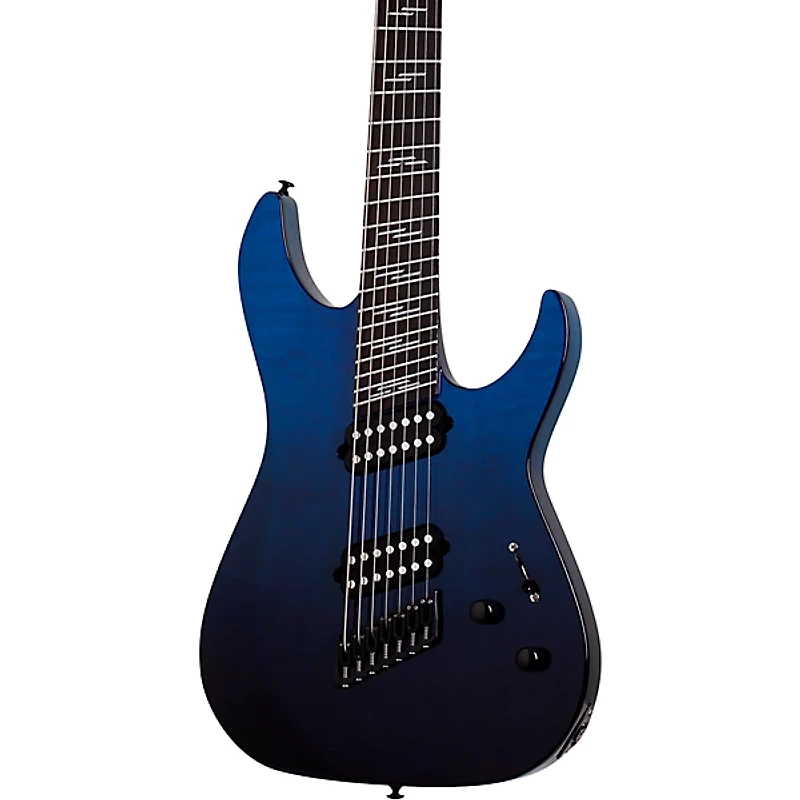 Schecter Guitar Research Reaper-7-String Elite Multiscale Electric Guitar Deep Ocean Blue