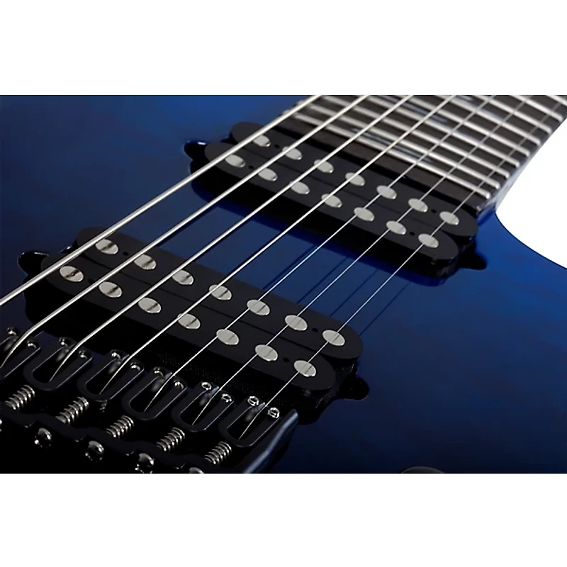 Schecter Guitar Research Reaper-7-String Elite Multiscale Electric Guitar Deep Ocean Blue
