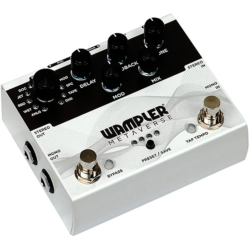 Wampler Metaverse Multi-Delay Effects Pedal White