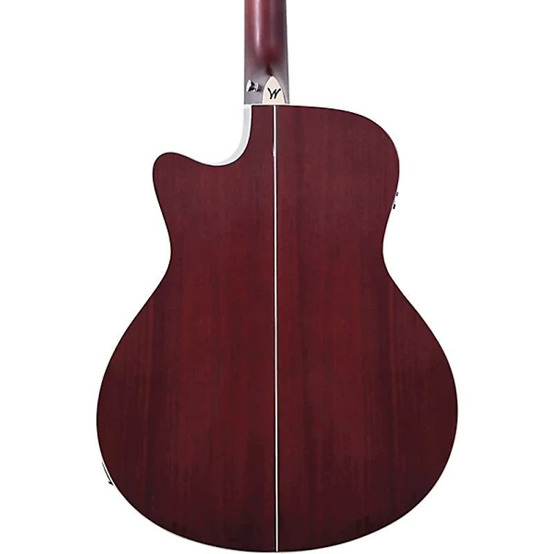 Washburn Deep Forest Burl ACE Acoustic-Electric Guitar Amber Fade