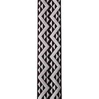 D'Addario Auto Lock Guitar Strap, Black Padded Geometric