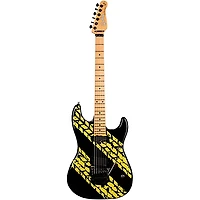 Godin Derry Grehan Signature Tread Graphics Electric Guitar Black