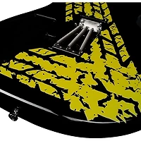 Godin Derry Grehan Signature Tread Graphics Electric Guitar Black