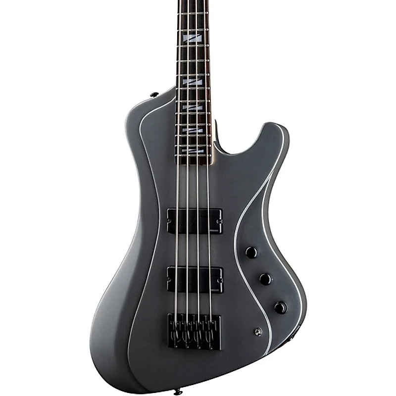 ESP LTD John Campbell JC-4 Electric Bass Guitar Dark Grey Metallic Satin