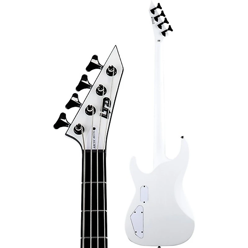 ESP LTD M-4 Electric Bass Guitar Snow White Satin