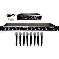 VocoPro USB-ACAPELLA-8 8-Channel Wireless Microphone/USB Interface Package, 902-927.20mHz