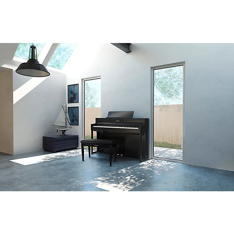 Roland HP704 Digital Upright Piano With Bench