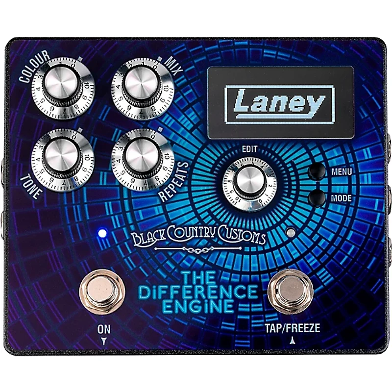Laney The Difference Engine Tri-Mode Delay Effects Pedal Blue