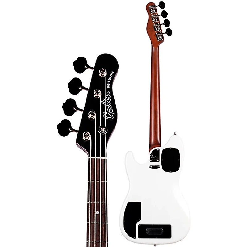 Godin RG-4 Ultra Electric Bass Guitar Carbon White