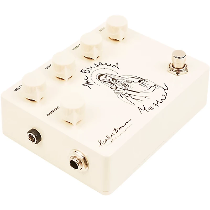 Heather Brown Electronicals The Blessed Mother V2 Overdrive Effects Pedal Cream