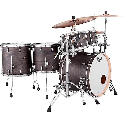 Pearl Session Studio Select 5-Piece Shell Pack With 22" Bass Drum Black Satin Ash