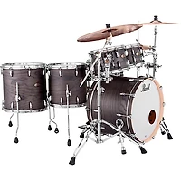 Pearl Session Studio Select 5-Piece Shell Pack With 22" Bass Drum Black Satin Ash