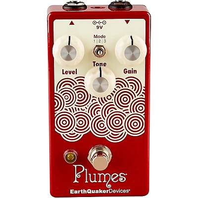 EarthQuaker Devices Plumes Small Signal Shredder Overdrive Effects Pedal Cherry Bomb