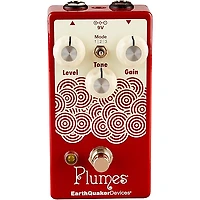 EarthQuaker Devices Plumes Small Signal Shredder Overdrive Effects Pedal Cherry Bomb