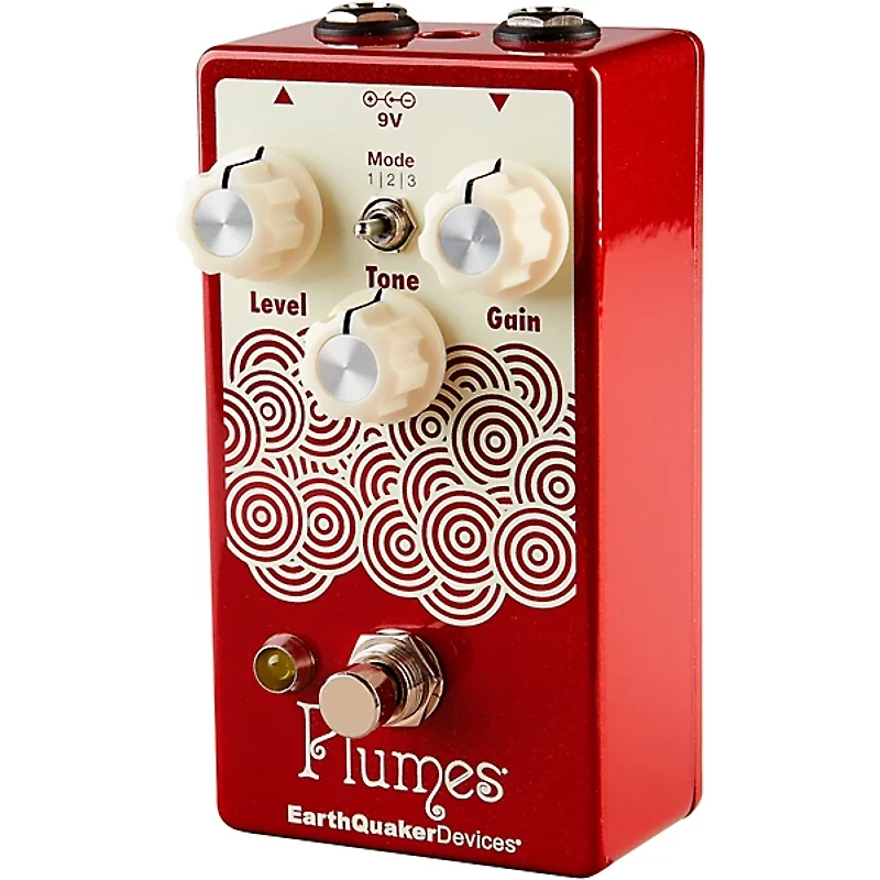 EarthQuaker Devices Plumes Small Signal Shredder Overdrive Effects Pedal Cherry Bomb