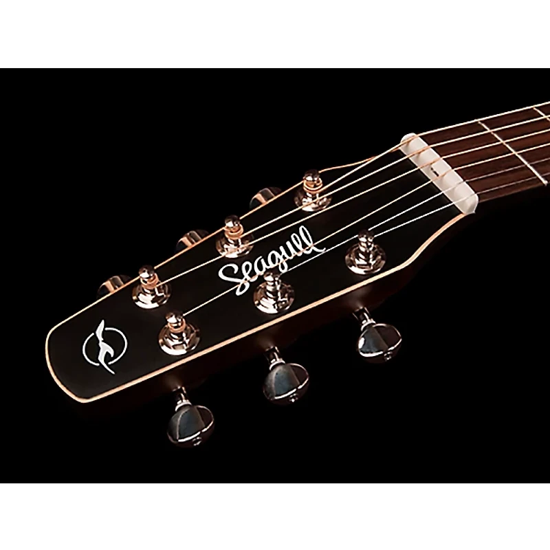 Seagull S6 Original Presys II Left-Handed Dreadnought Acoustic-Electric Guitar Natural