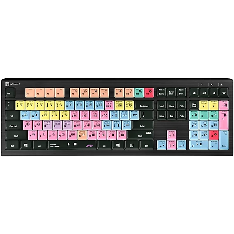 Logickeyboard Avid Pro Tools MAC Astra 2 US Mac Backlit ASTRA