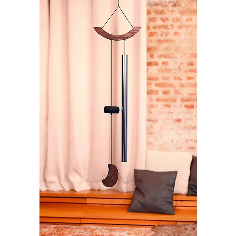 MEINL Sonic Energy Curved Suspension Moon Meditation Chimes 125 cm. Silver