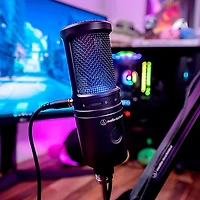 Audio-Technica AT2020USB-X Cardioid Condenser USB Microphone Black