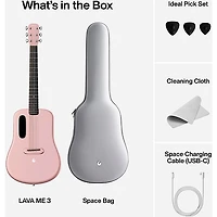 LAVA MUSIC LAVA ME 3 38" Acoustic-Electric Guitar With Space Bag