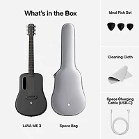 LAVA MUSIC LAVA ME 3 36" Acoustic-Electric Guitar With Space Bag