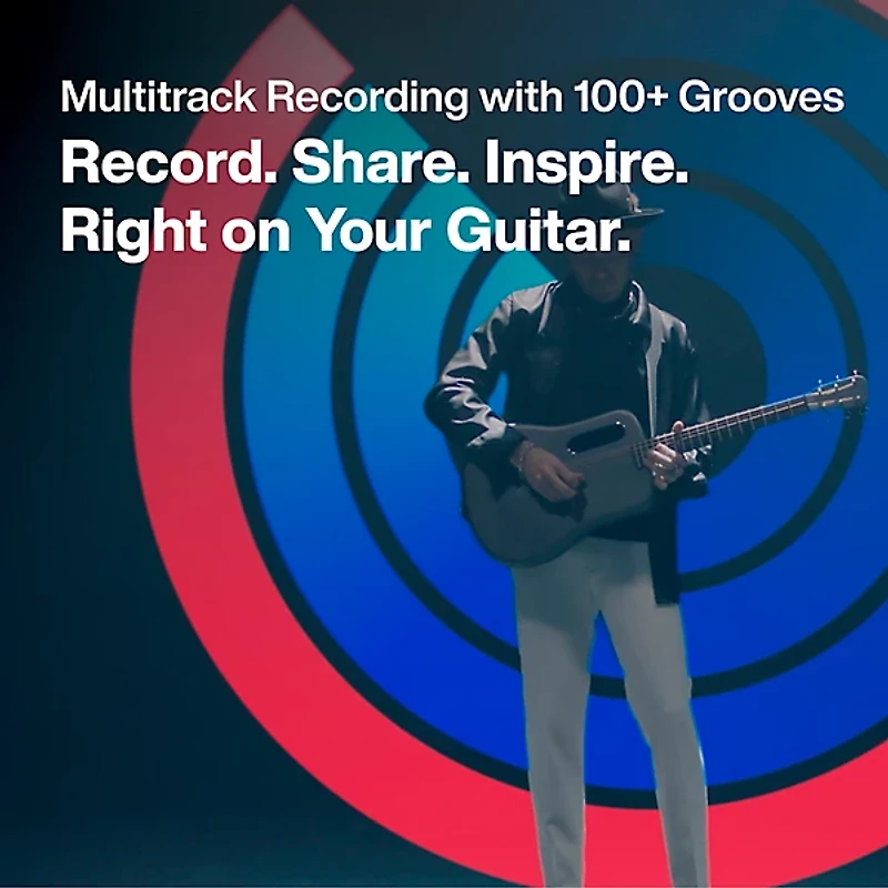 LAVA MUSIC LAVA ME 3 36" Acoustic-Electric Guitar With Ideal Bag White