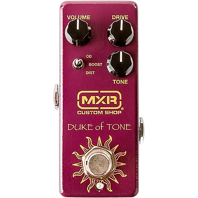 MXR Duke of Tone Overdrive Effects Pedal Purple