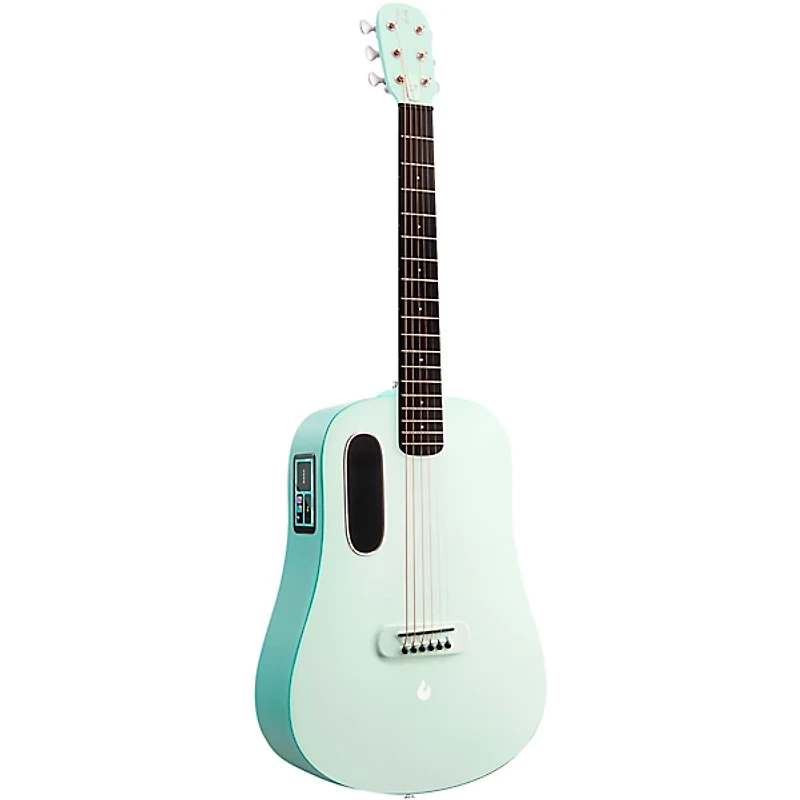 LAVA MUSIC BLUE LAVA Touch Acoustic-Electric Guitar With Airflow Bag Aqua Mint Green
