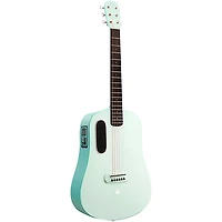 LAVA MUSIC BLUE LAVA Touch Acoustic-Electric Guitar With Airflow Bag Aqua Mint Green