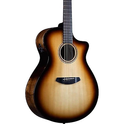 Breedlove Organic Artista Pro CE Spruce-Myrtlewood Concerto Acoustic-Electric Guitar Burnt Amber