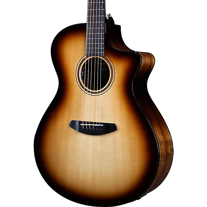 Breedlove Organic Artista Pro CE Spruce-Myrtlewood Concerto Acoustic-Electric Guitar Burnt Amber