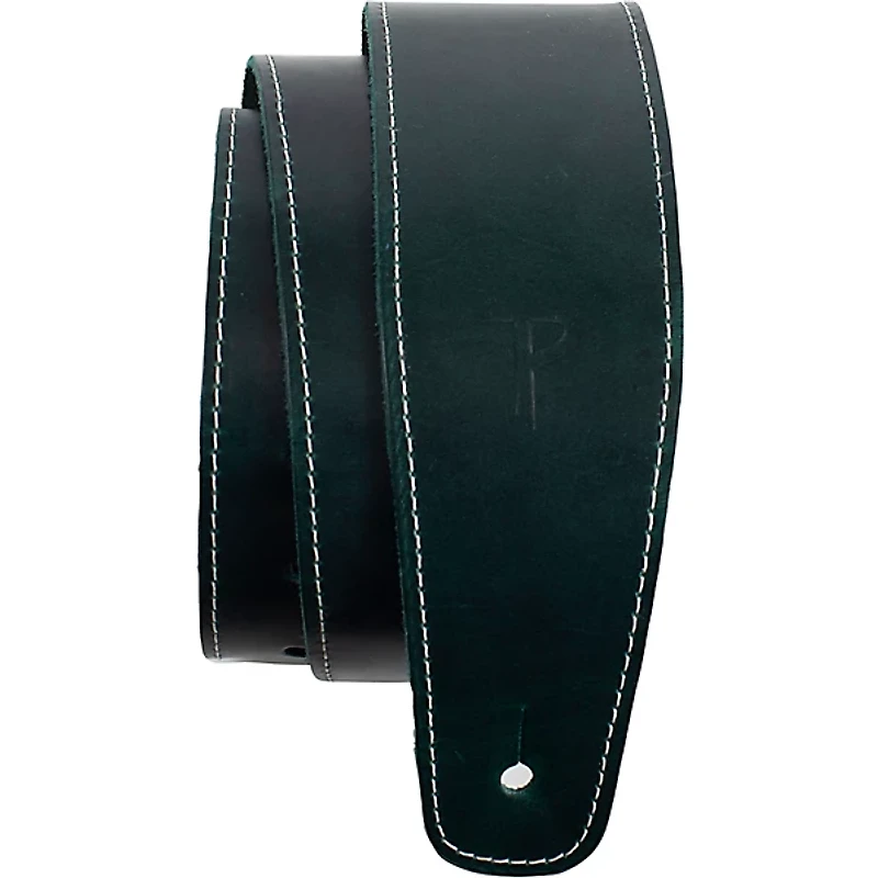 Perri's Baseball Leather Guitar Strap Teal 2.5 in.