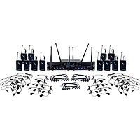 VocoPro USB-PLAY-12 12-Channel Wireless Headset/Lapel Mic System with USB Interface Package, 902-927.2mHz