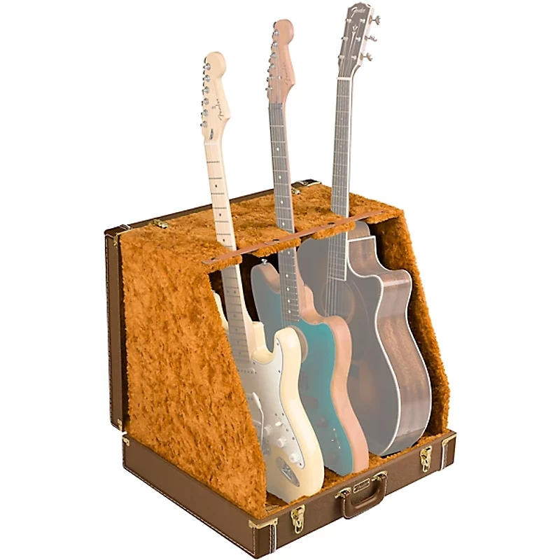 Fender Classic Series Case Stand - 3 Guitar Brown