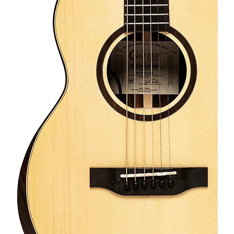 CRAFTER Mino Engelmann Spruce-Macassar Acoustic-Electric Guitar Natural