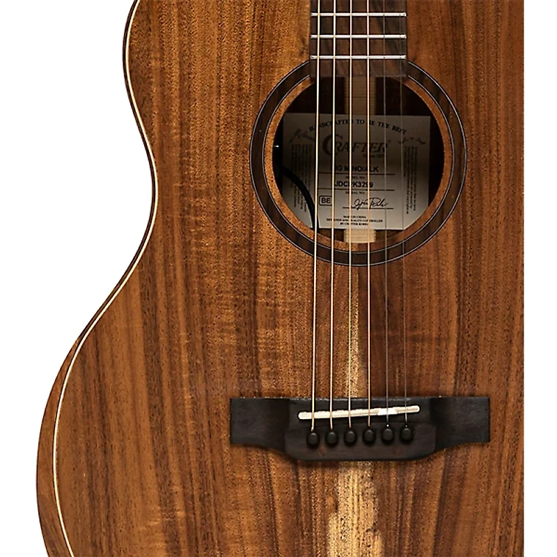 CRAFTER Big Mino All-Koa Acoustic-Electric Guitar Natural
