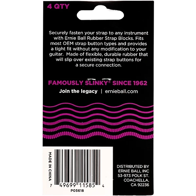 Ernie Ball Rubber Strap Block