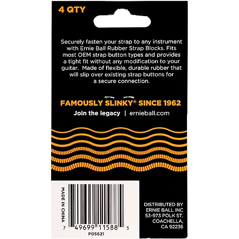 Ernie Ball Rubber Strap Block