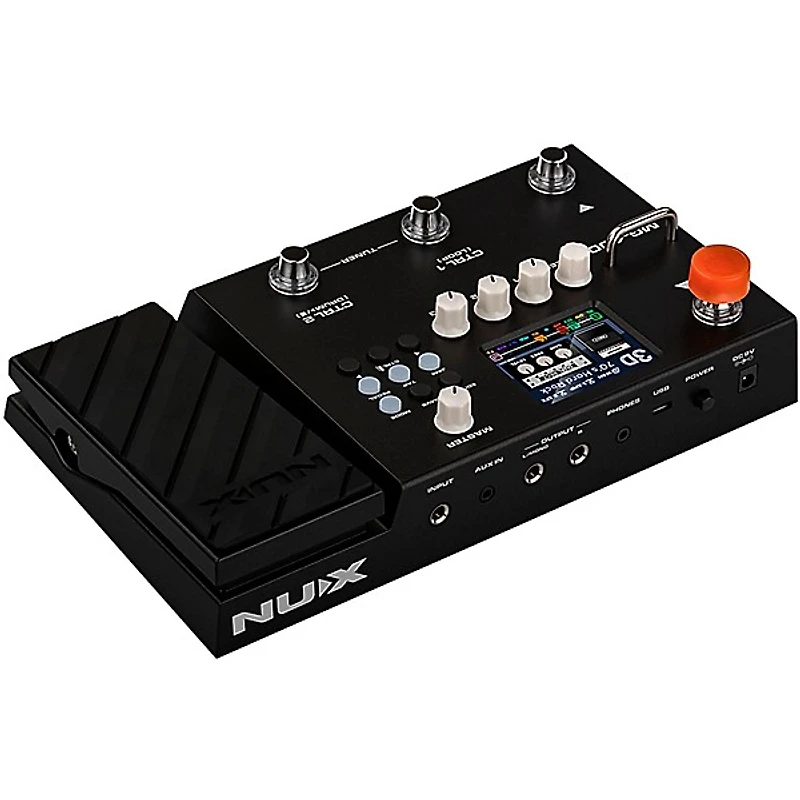 NUX MG-400 Dual DSP Modeling Guitar and Bass Effect Processor Pedal Black