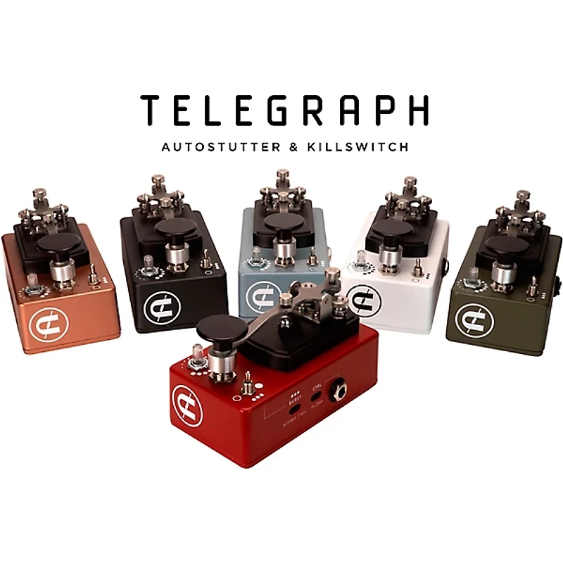 CopperSound Pedals Telegraph V2 Auto Stutter & Killswitch Alpine White