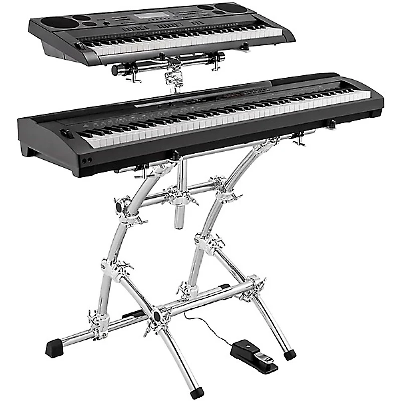 Gibraltar GKS-DBKT88 Double KeyTree 2-Tier Keyboard Stand Chrome