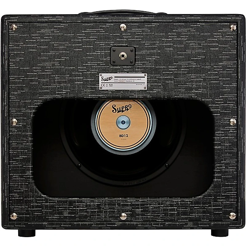 Supro Royale 1x12 Extension 75W Guitar Cabinet Black Scandia