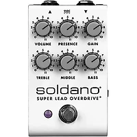 Soldano Super Lead Overdrive Effects Pedal White
