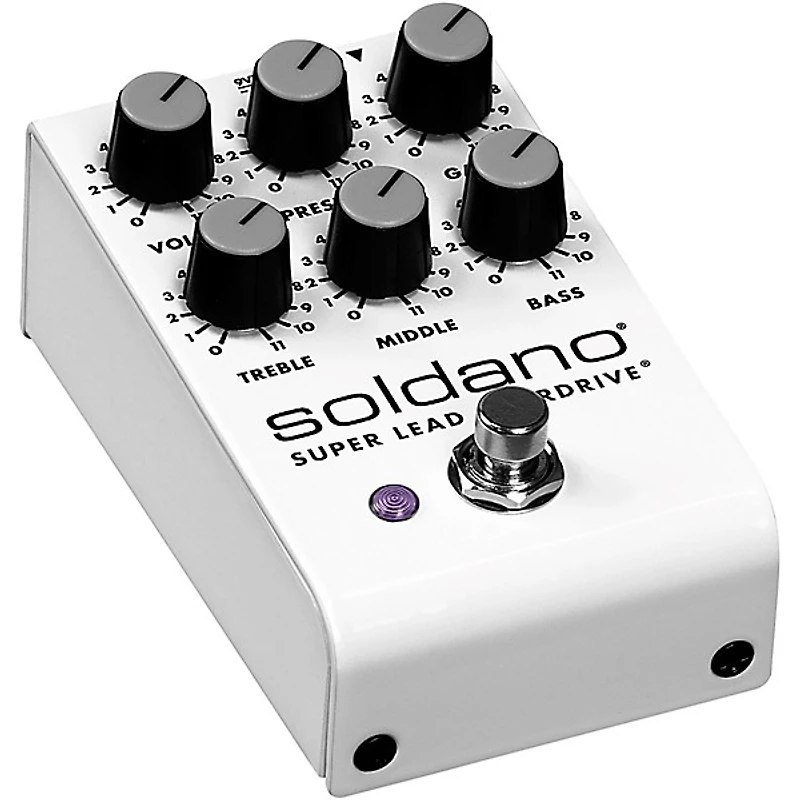 Soldano Super Lead Overdrive Effects Pedal White