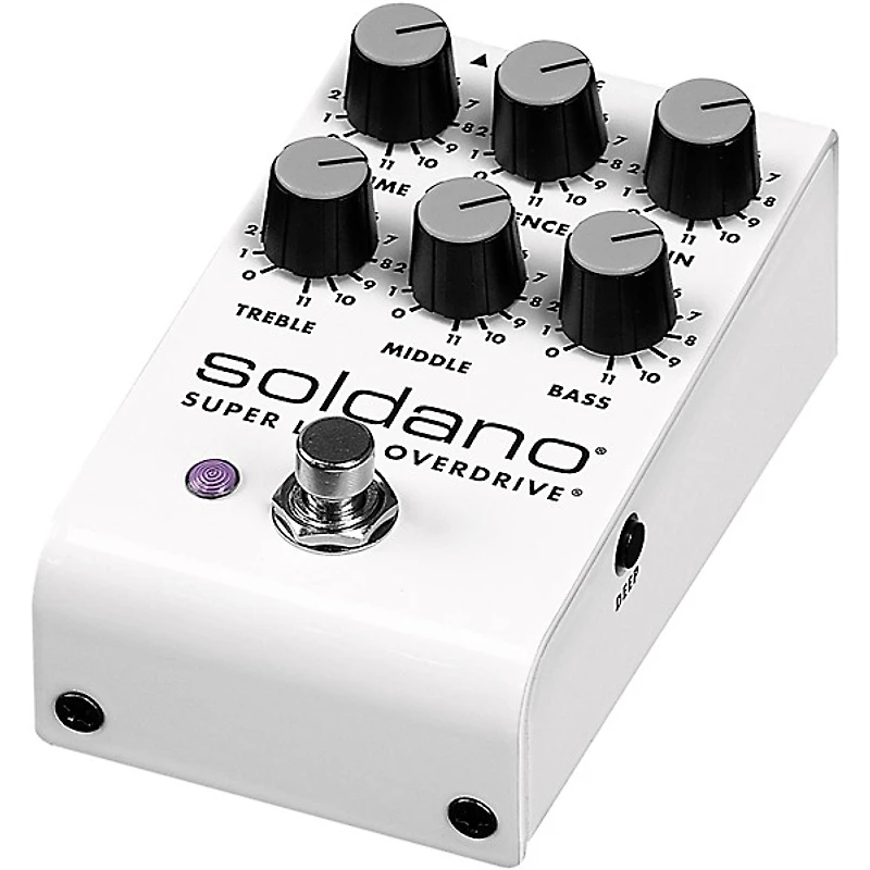 Soldano Super Lead Overdrive Effects Pedal White