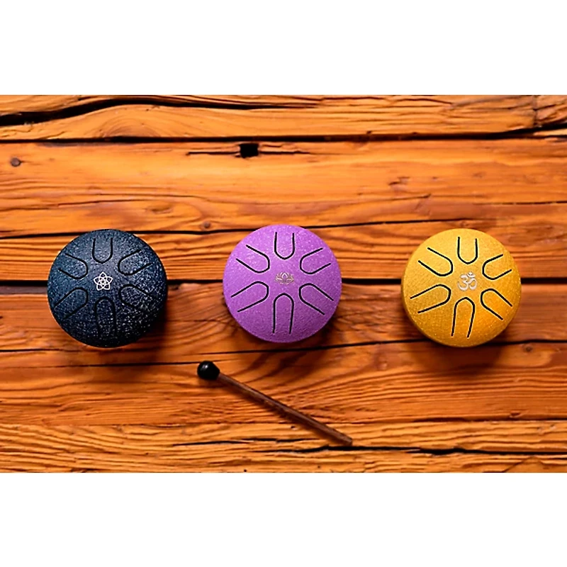 MEINL Sonic Energy A Major Pocket Steel Tongue Drum, Venus Flower