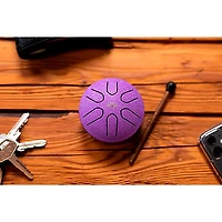 MEINL Sonic Energy A Major Pocket Steel Tongue Drum, Lotus Flower